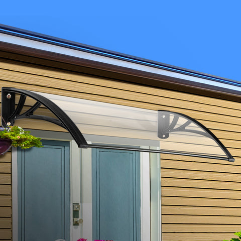 Window Door Awning Outdoor Solid Polycarbonate Canopy Patio 1mx3.6m DIY