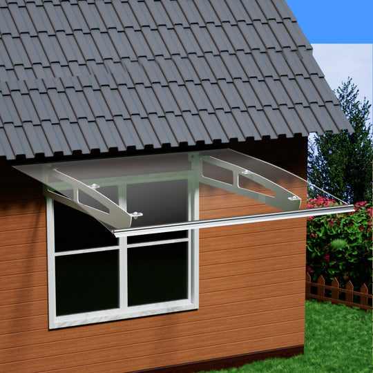 Window Door Awning Canopy 1Mx1M Transparent Solid Sheet