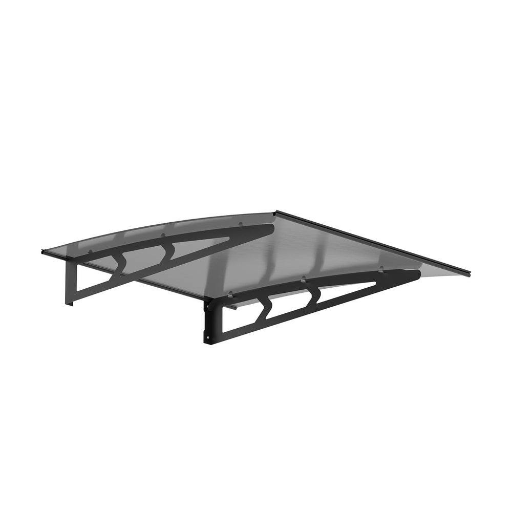 Grey colour - Window Door Awning Canopy Grey Solid Sheet Metal Frame