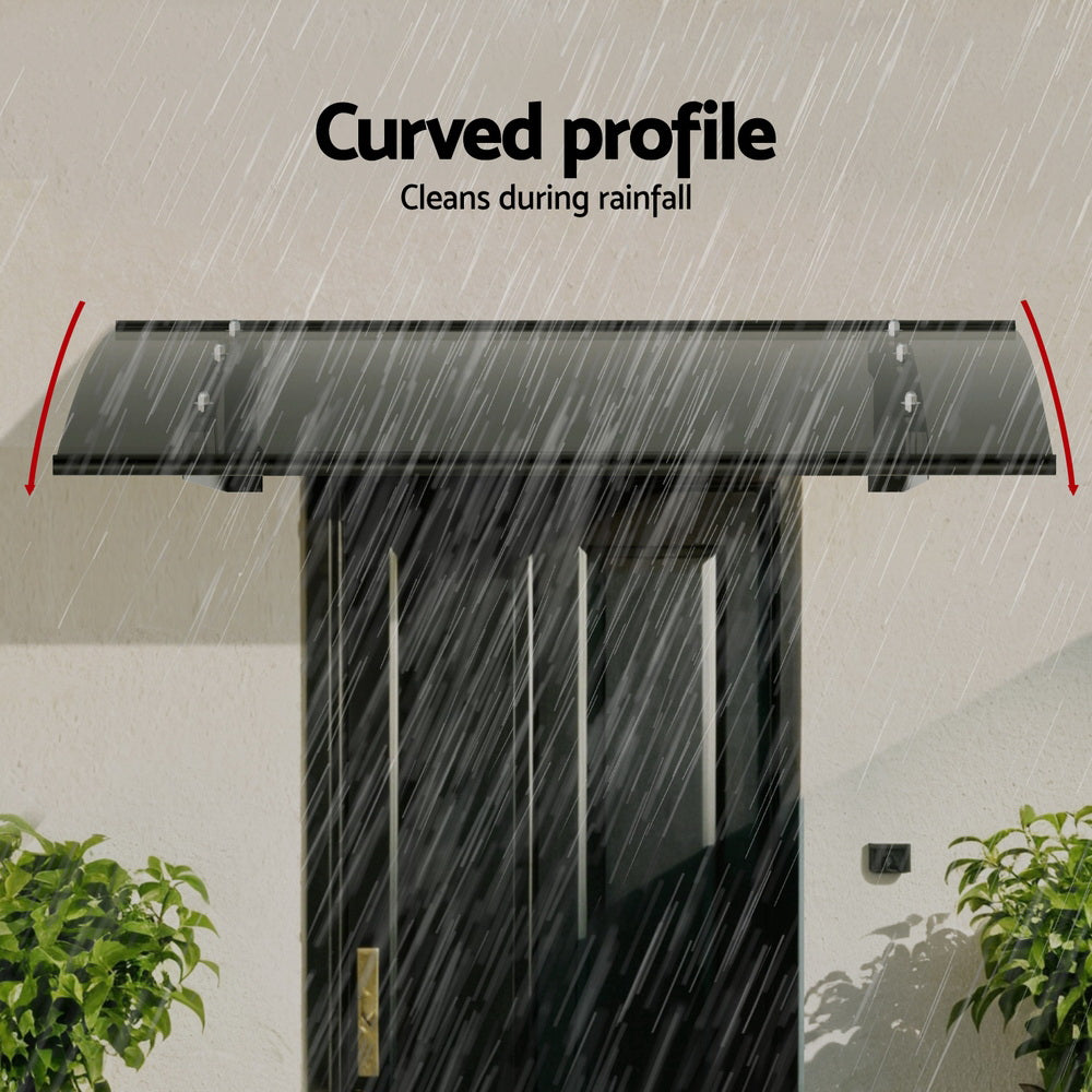 Window Door Awning Canopy Grey Solid Sheet Metal Frame | Awnings