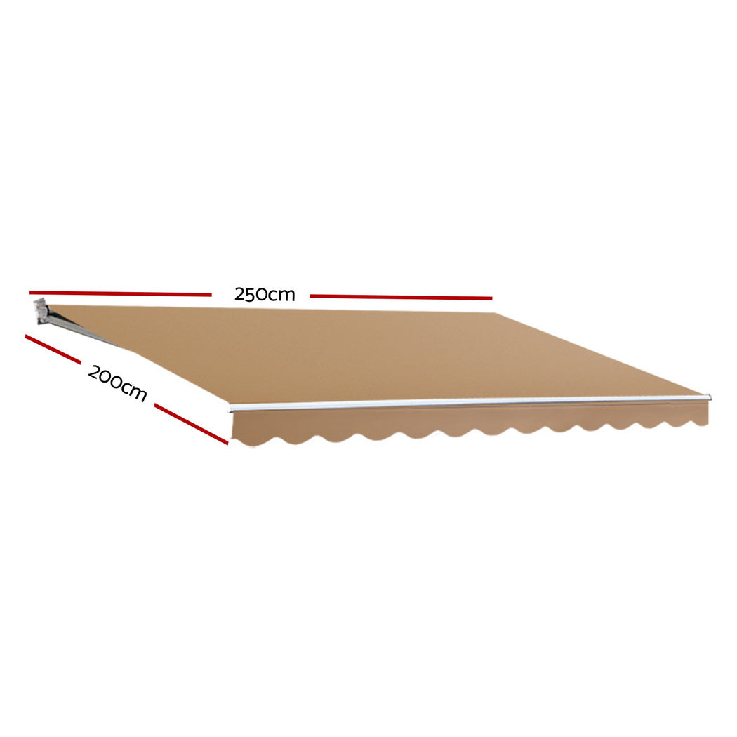 Retractable Folding Arm Awning Manual Sunshade | Awnings