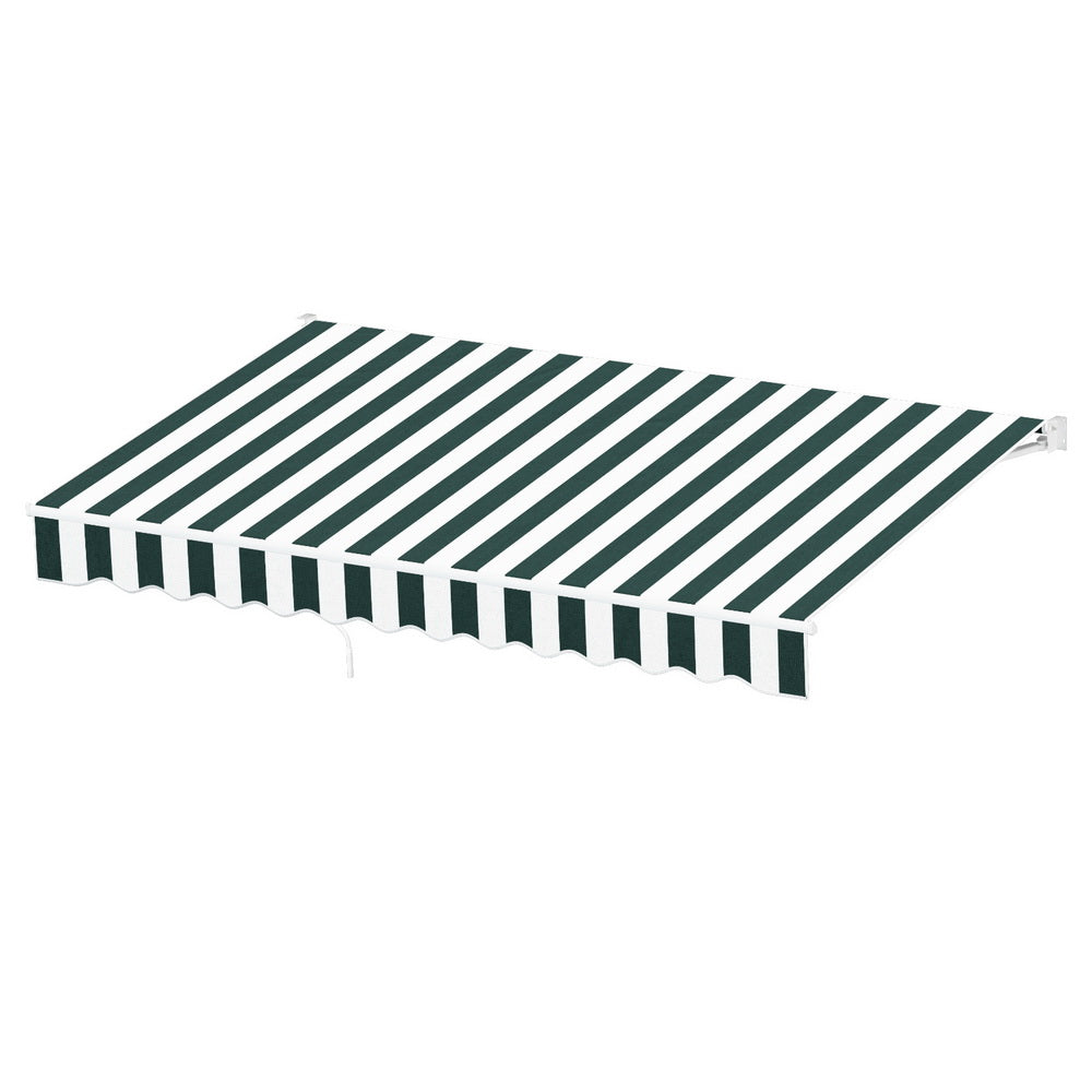 Retractable Folding Arm Awning Manual Sunshade 3Mx2.5M with Awnings