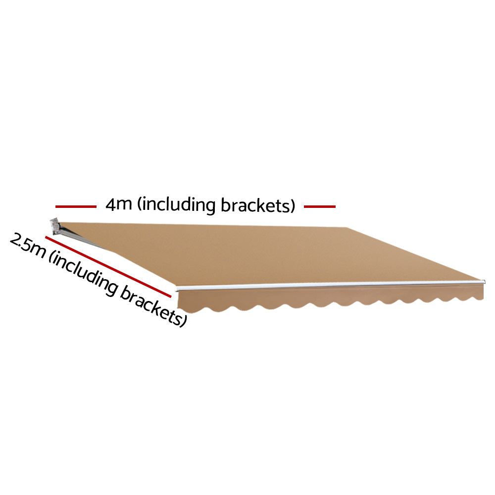 Retractable Folding Arm Awning Manual Sunshade