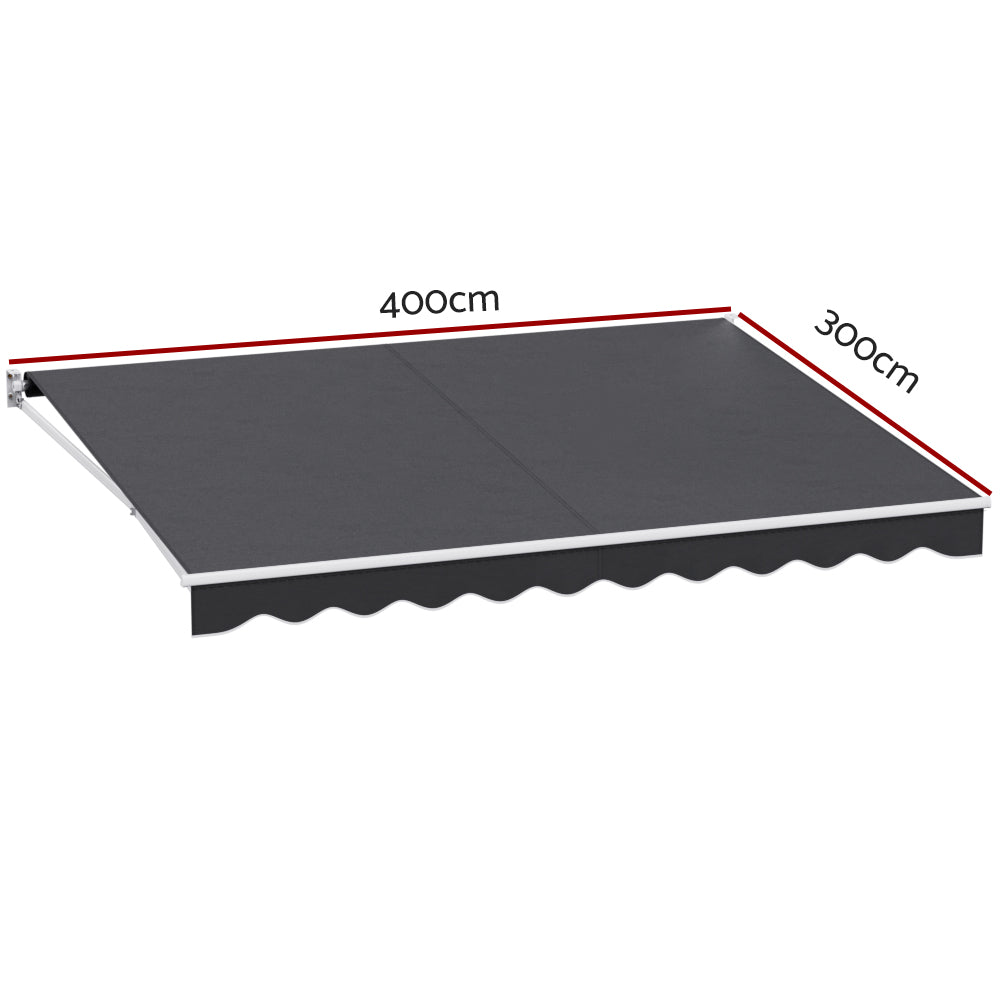 Retractable Folding Arm Awning Manual Sunshade