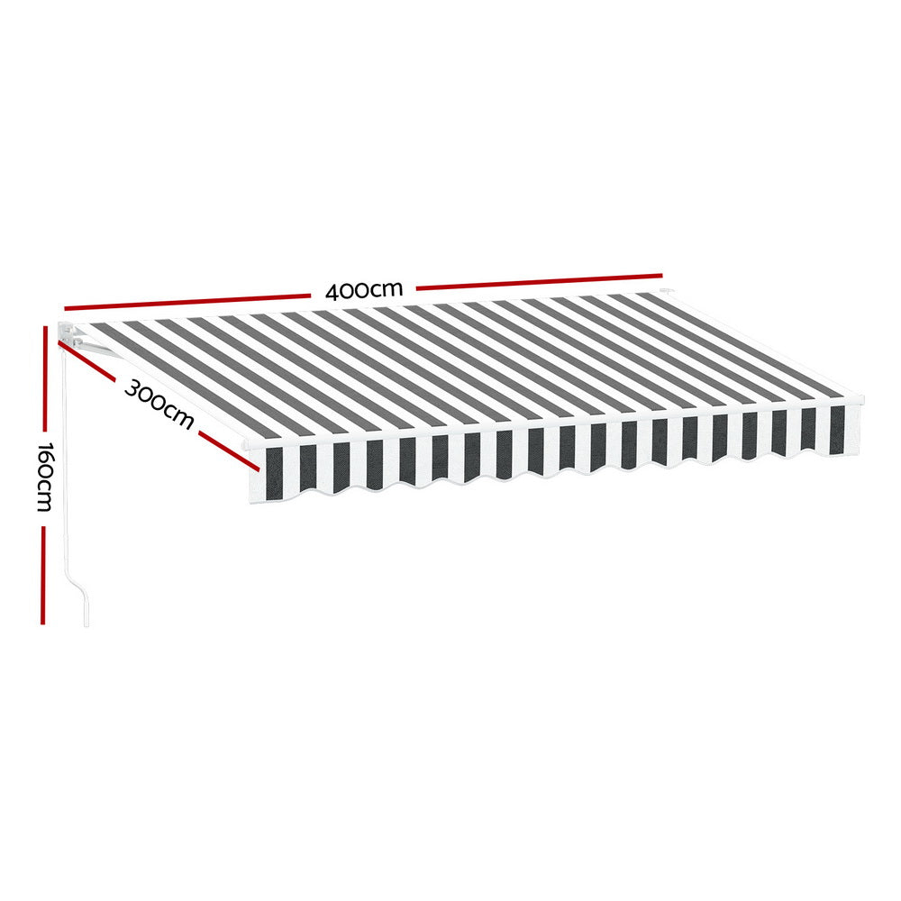 Retractable Folding Arm Awning Manual Sunshade, Awnings - photo 17