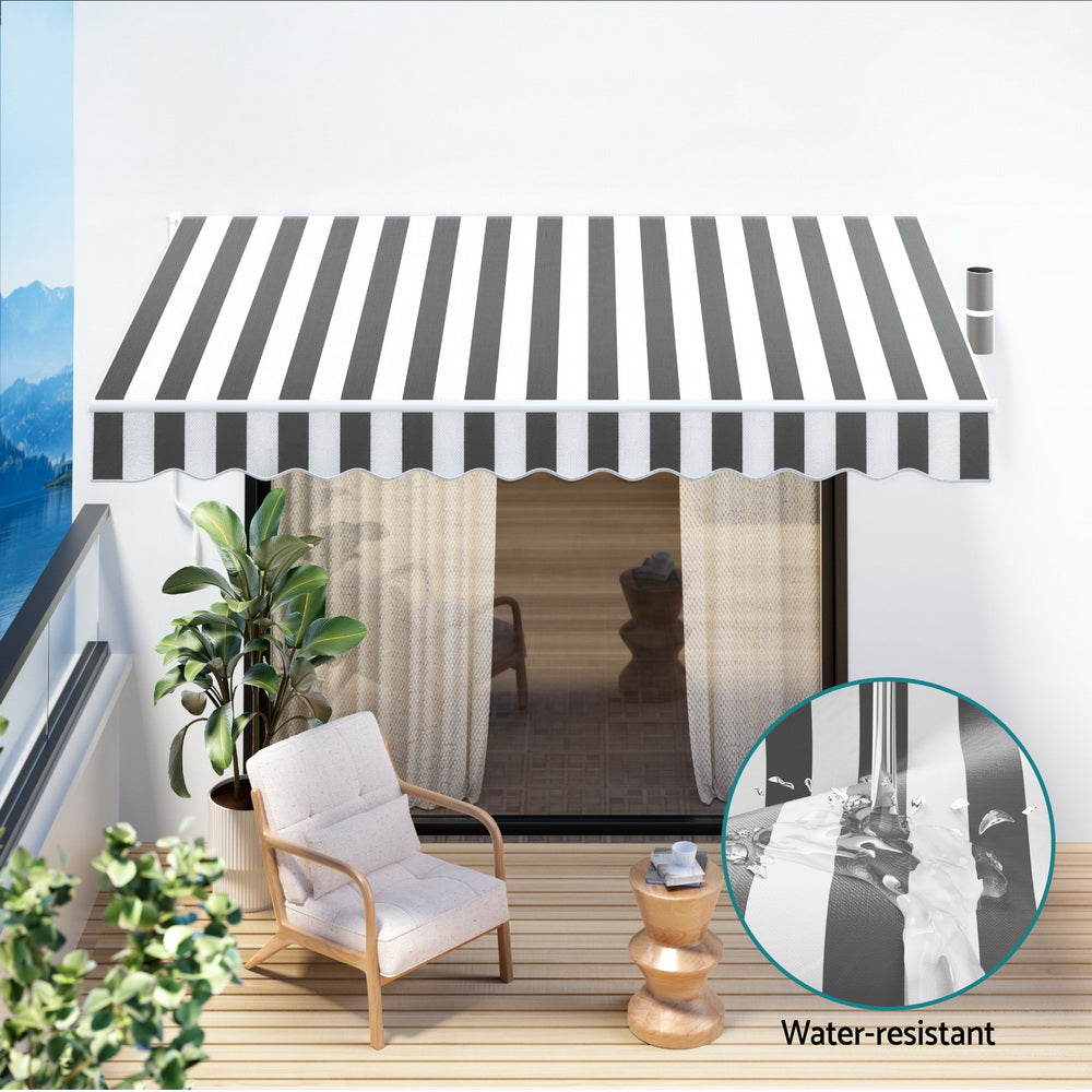 Awnings - Retractable Folding Arm Awning Manual Sunshade - photo 15