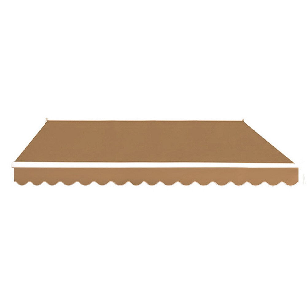 Retractable Folding Arm Awning Motorised Remoter Sunshade 2.5Mx2M Beige | Awnings