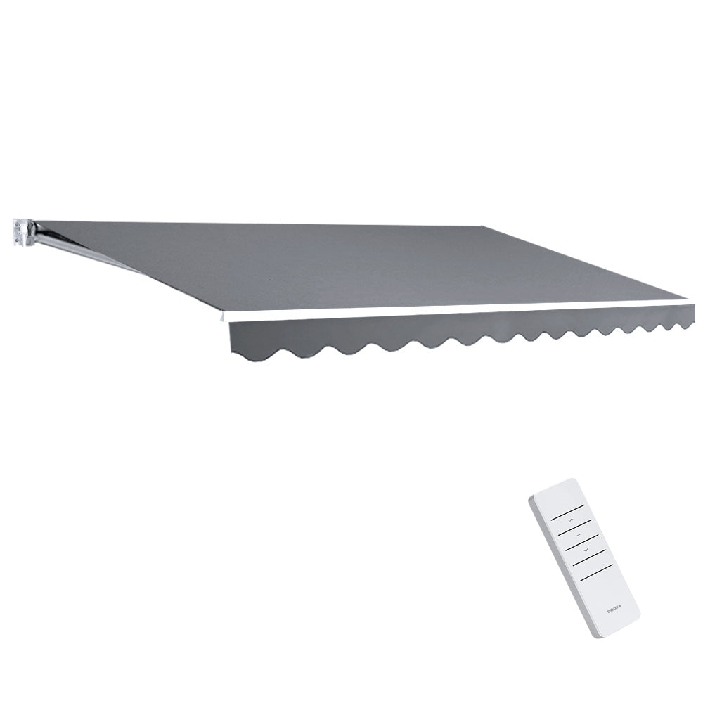 Retractable Folding Arm Sunshade 4Mx2.5M Pearl Grey