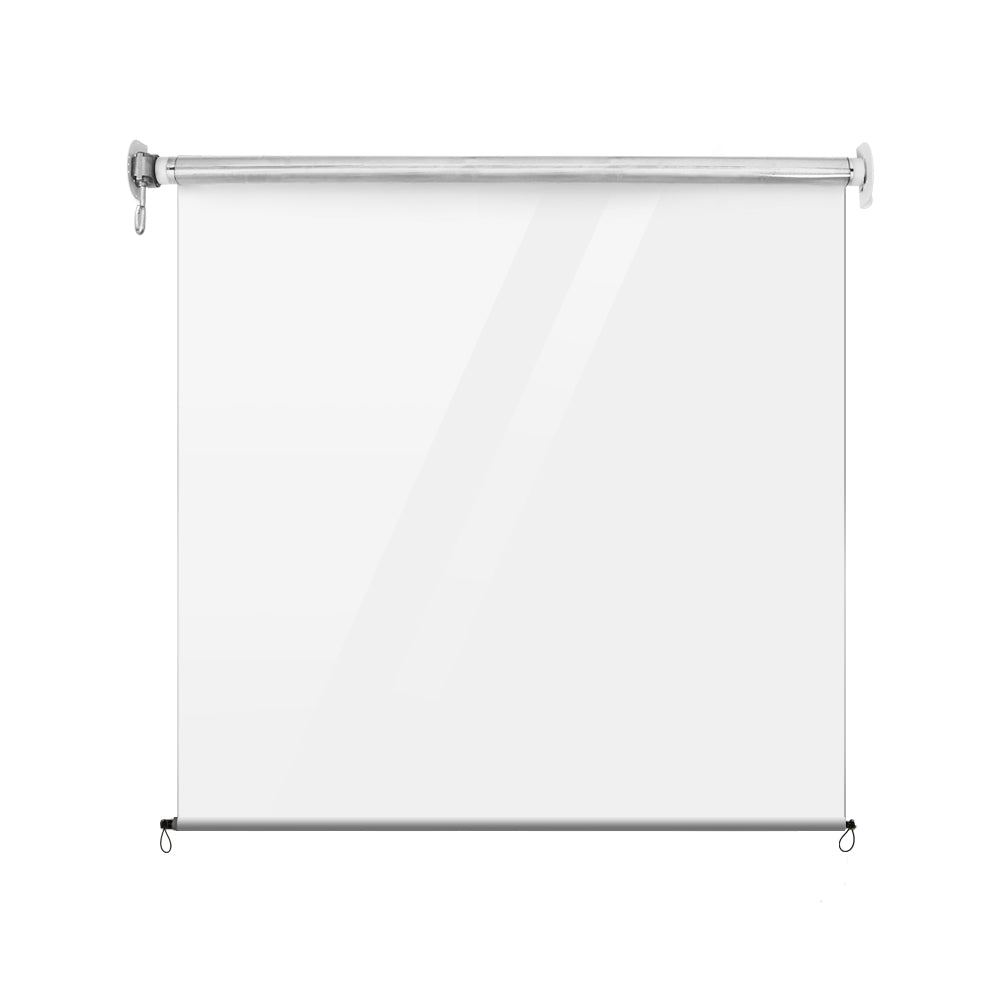Transparent Outdoor Blinds Roll Down Awning 1.5x2.4M Window Shade