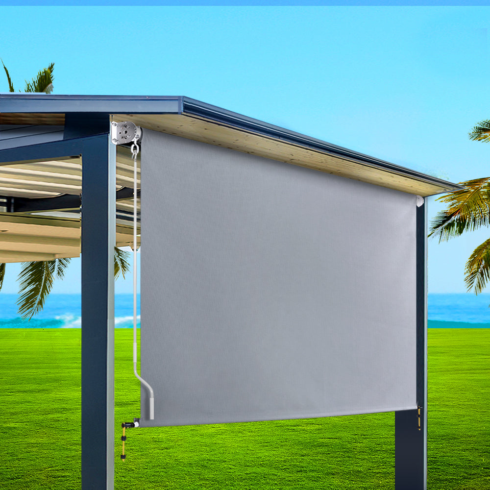 Outdoor Blind Window Roll Down Awning Canopy Privacy Screen