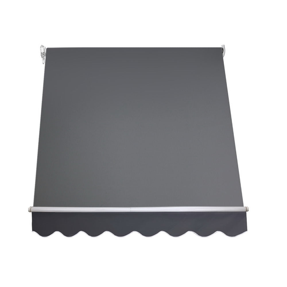 Window Fixed Pivot Arm Awning Outdoor Blinds Retractable Canopy1.8X2.1M, Awnings