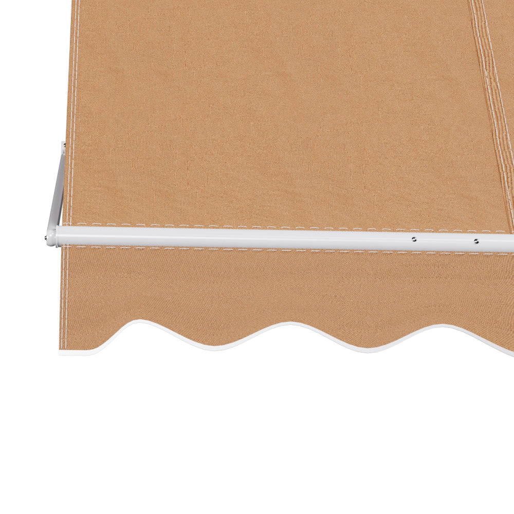 Fixed Pivot Arm Window Awning 2.1X2.1M Beige/Grey | Beige colour