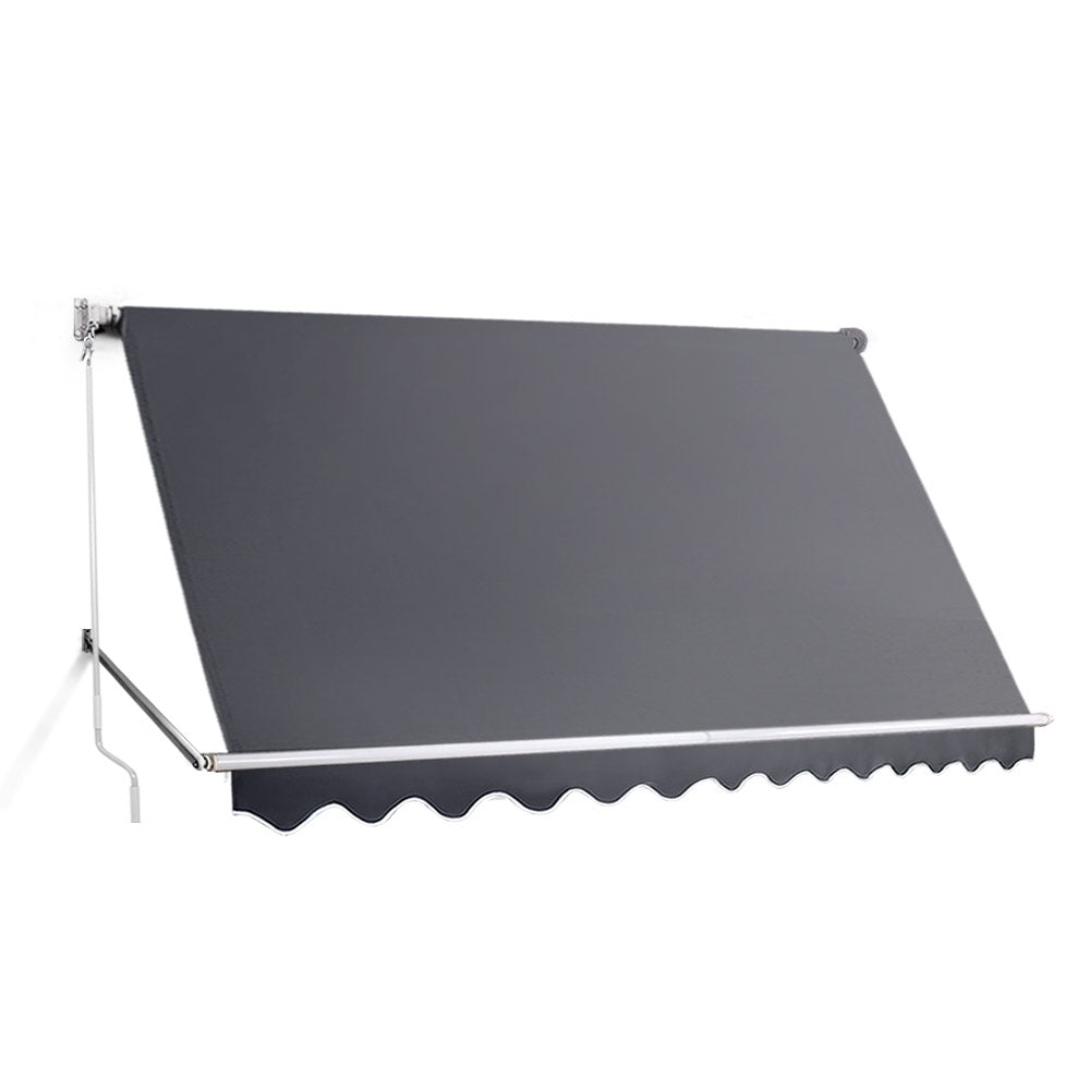Awnings - Window Fixed Pivot Arm Awning Outdoor Blinds Retractable Canopy3.1X2.1M