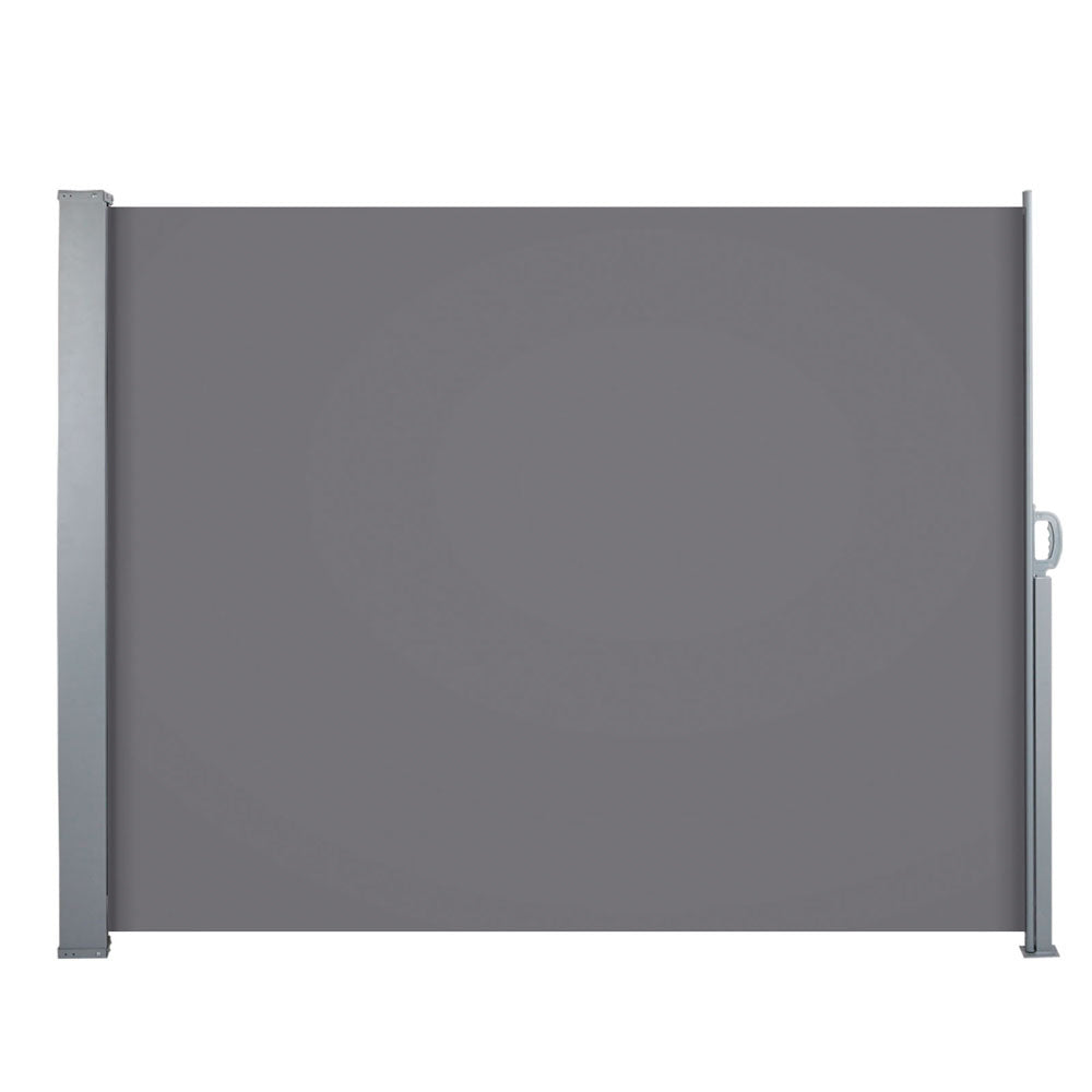 Side Awning Sun Shade Outdoor Blinds Retractable Screen 1.4X3M Gr