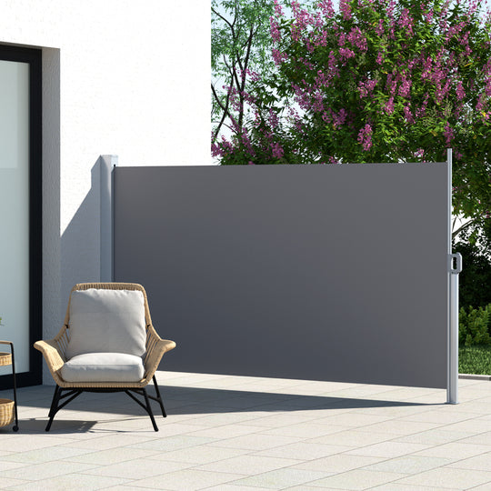 Side Awning Sun Privacy Screen 1.8X3M Grey