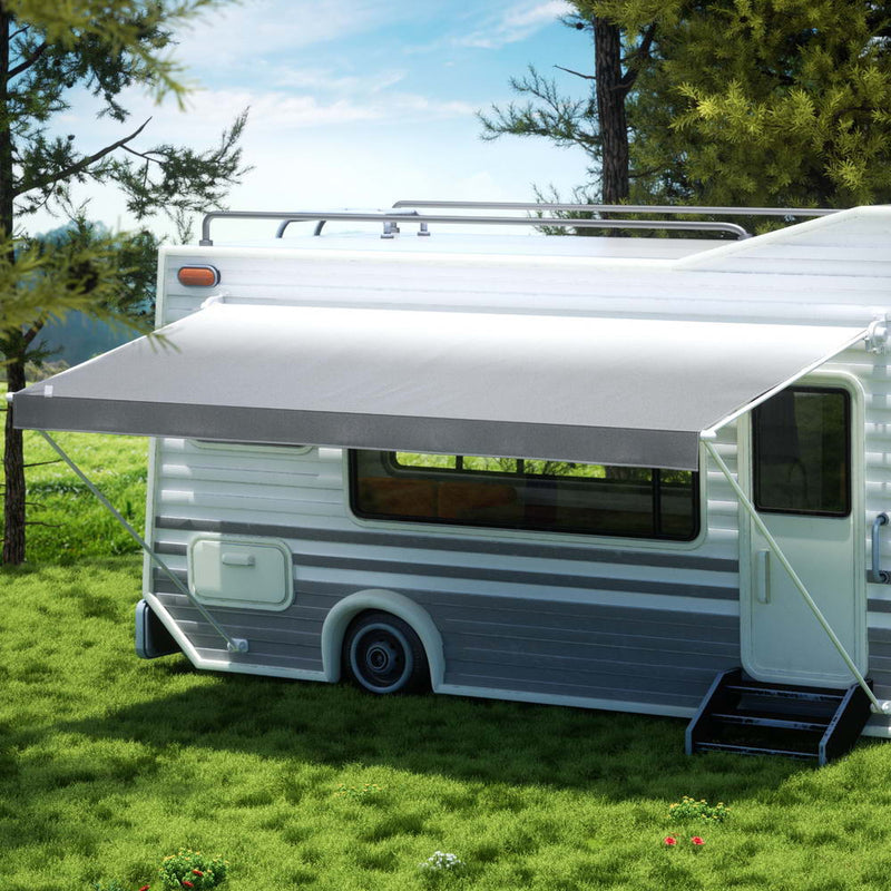 Weisshorn 15ft Caravan Awning RV Replacement Fabric 4.32M x 2.42M with Fabric finish
