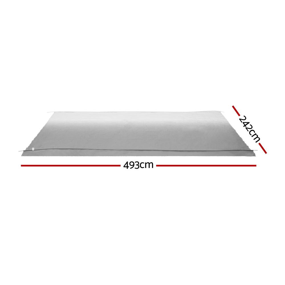 Awnings - Weisshorn 17ft Caravan Awning RV Replacement Fabric 4.93M x 2.42M