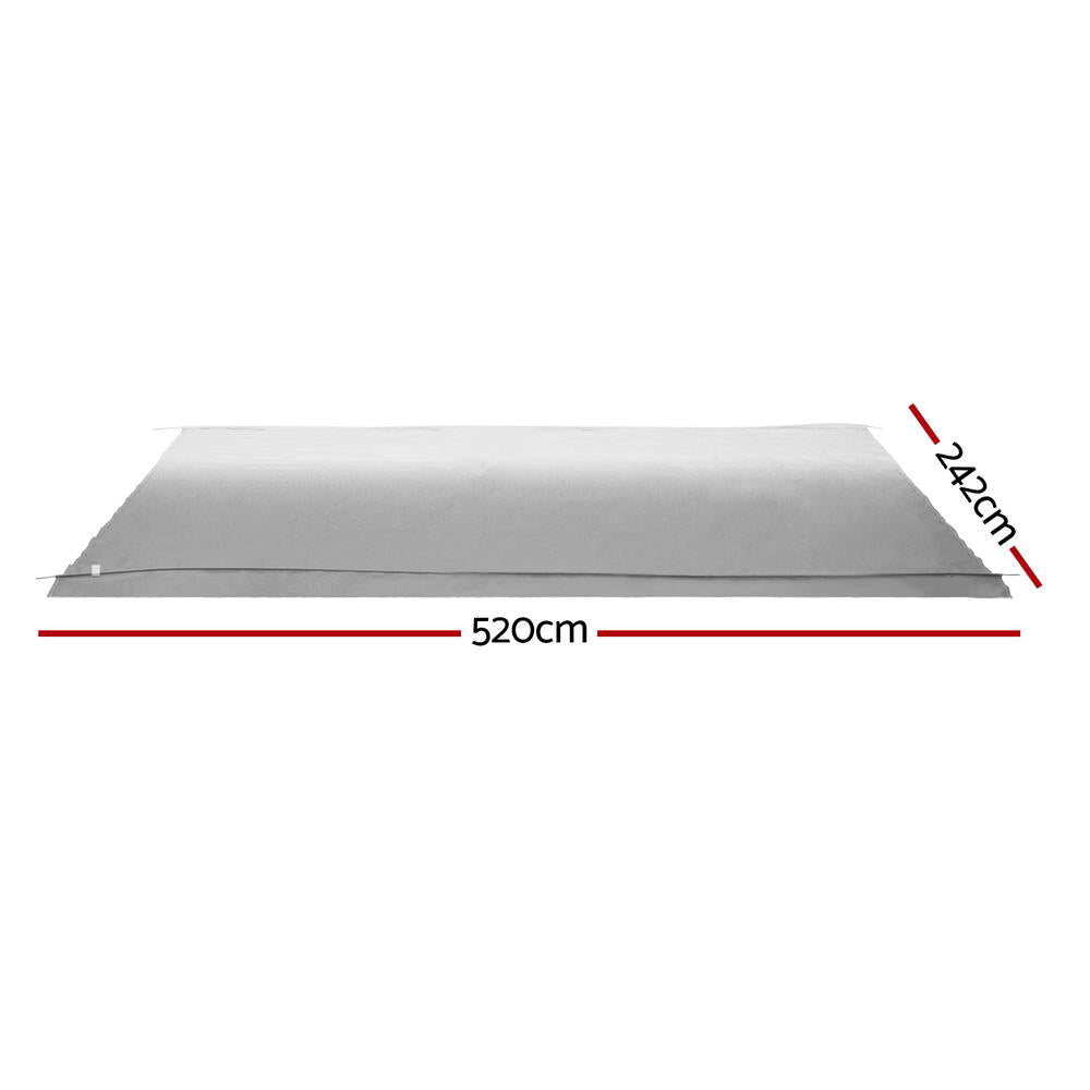 Awnings - Weisshorn 18ft Caravan Awning RV Replacement Fabric 5.20M x 2.42M
