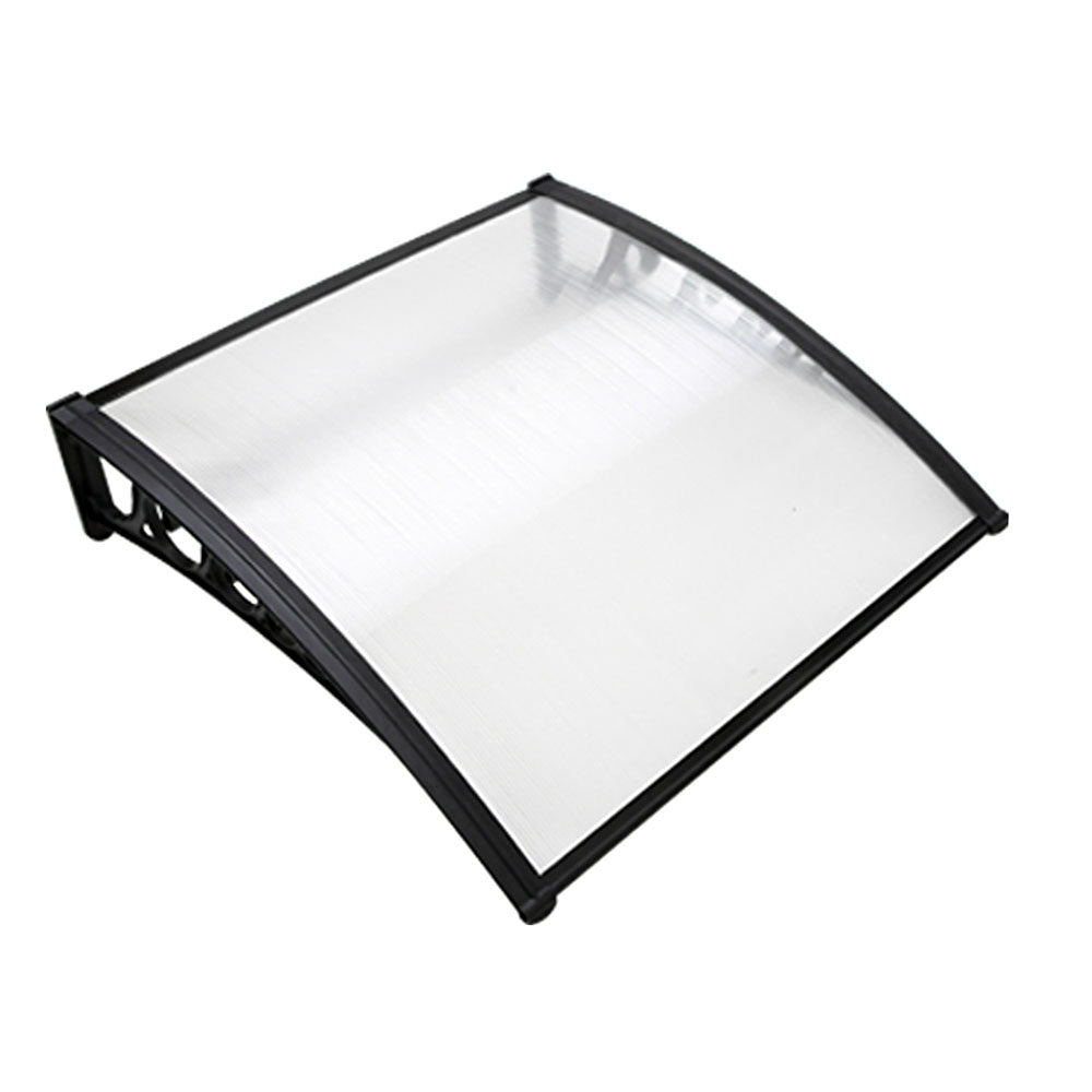 Window Door Awning 1Mx1M Transparent Hollow Sheet Plastic Frame