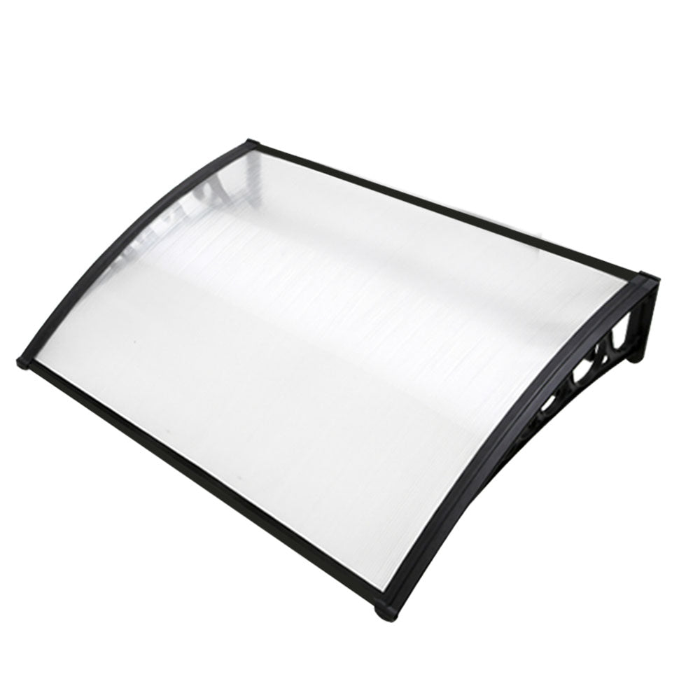 Window Door Awning 1Mx1.2M Transparent Hollow Sheet Plastic Frame