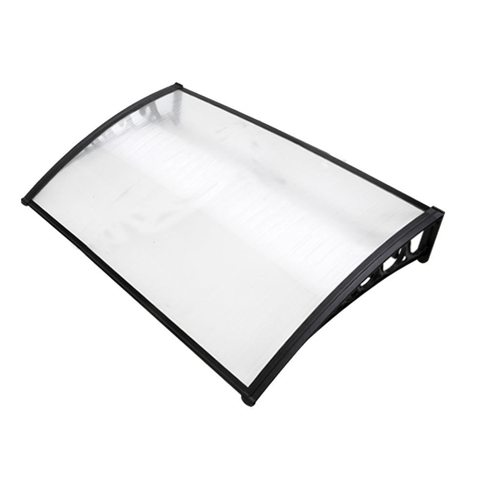 Window Door Awning 1Mx1.5M Transparent Hollow Sheet Plastic Frame