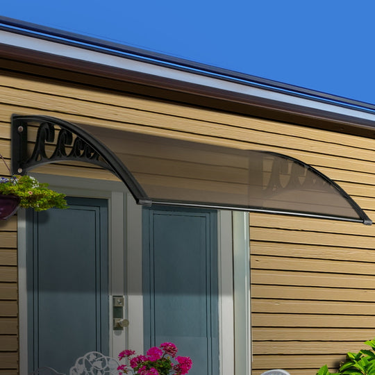 Window Door Awning Brown Hollow Sheet Plastic Frame