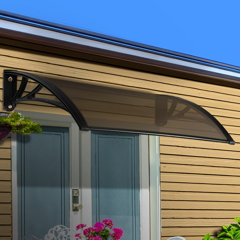 Instahut Window Door Awning Door Canopy Patio UV Sun Shield 1mx4m DIY