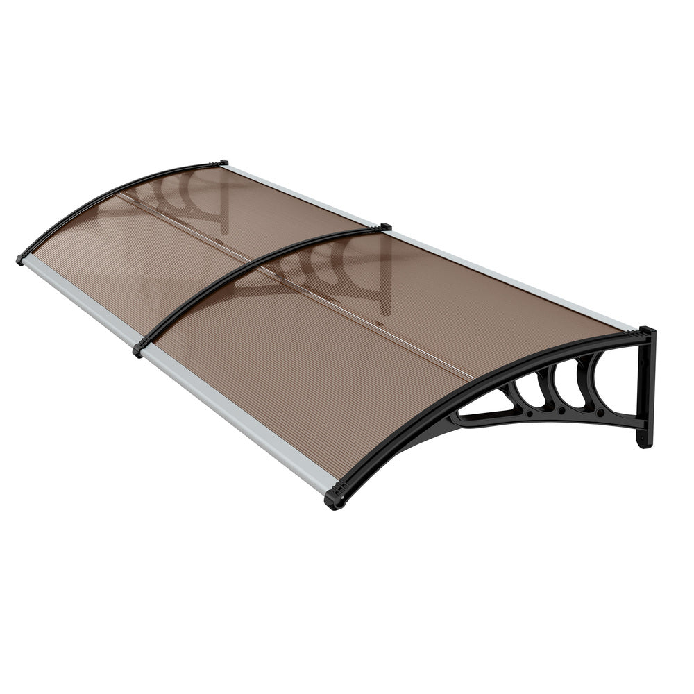 Window Awning Brown Canopy 300x76x23cm