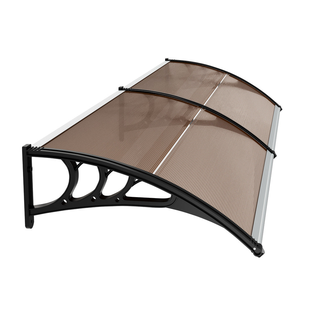 Window Awning Brown Canopy 300x76x23cm