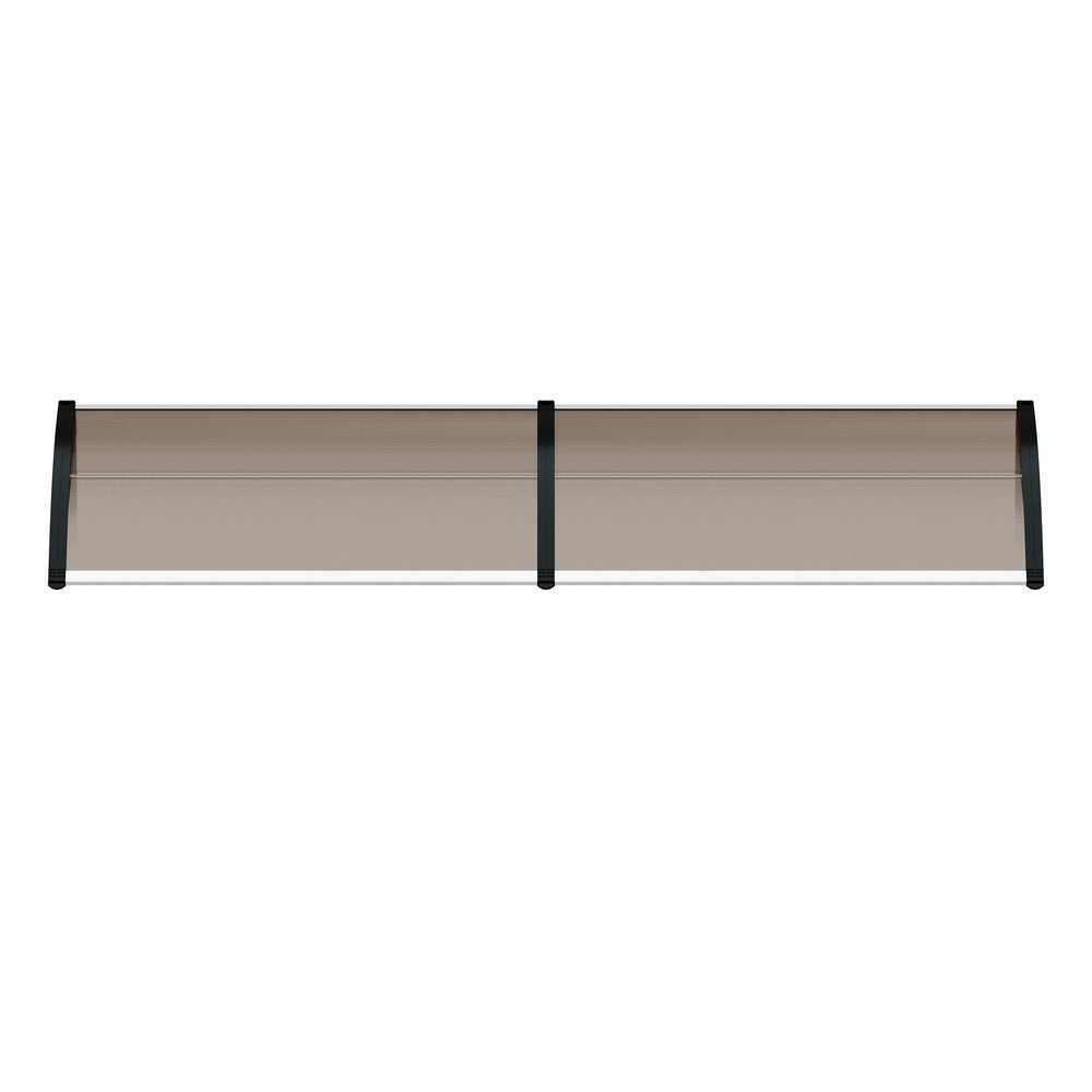 Window Awning Brown Canopy 300x76x23cm