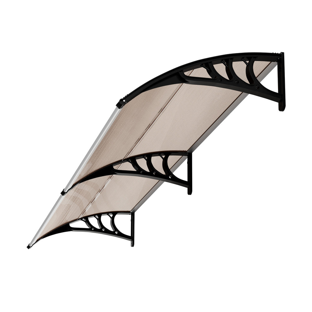 Window Awning Brown Canopy 300x76x23cm
