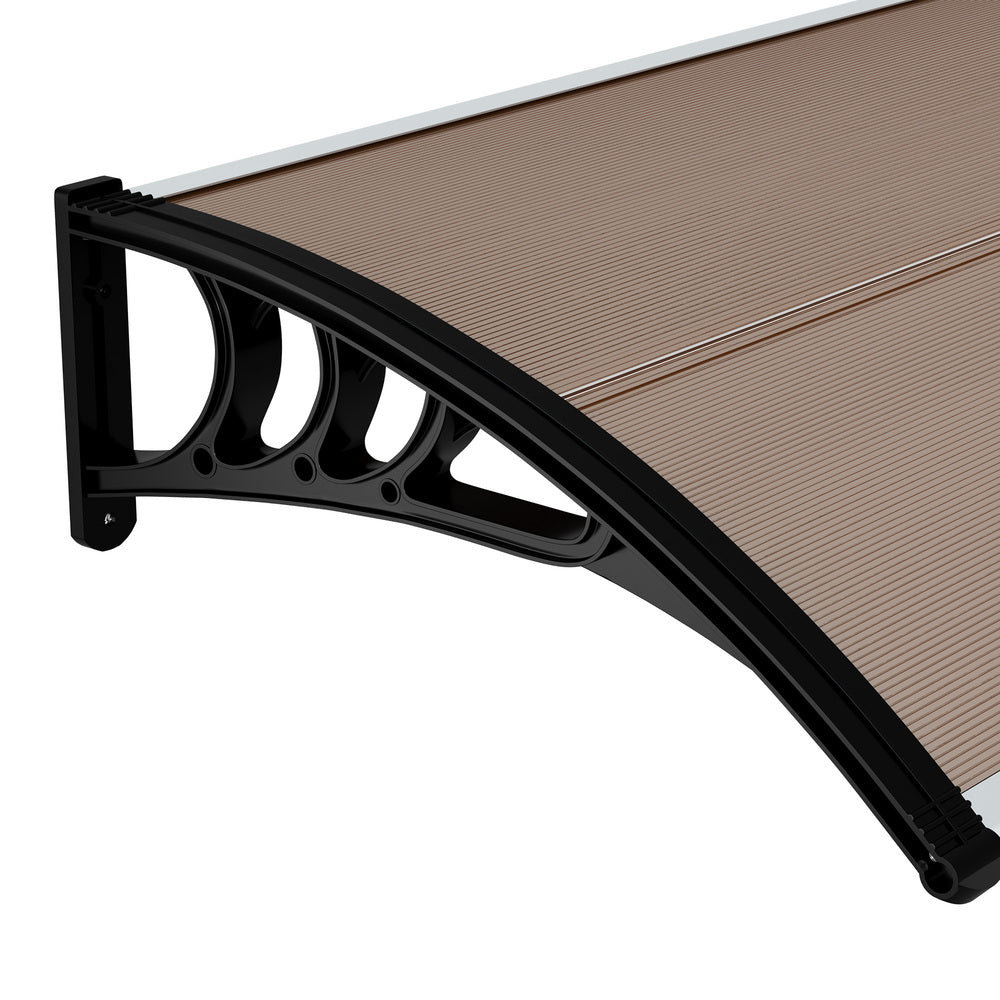 Window Awning Brown Canopy 300x76x23cm
