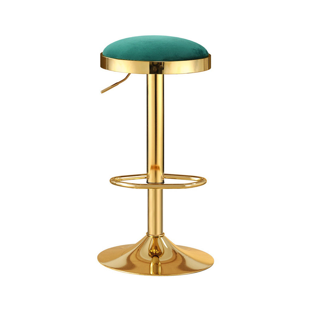 Bar Stools Kitchen Dining Chairs Velvet Padded Stool Green