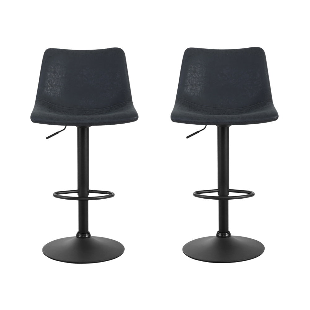 Kitchen Bar Stools Gas Lift Stool Chairs Swivel Barstools Vintage Leather