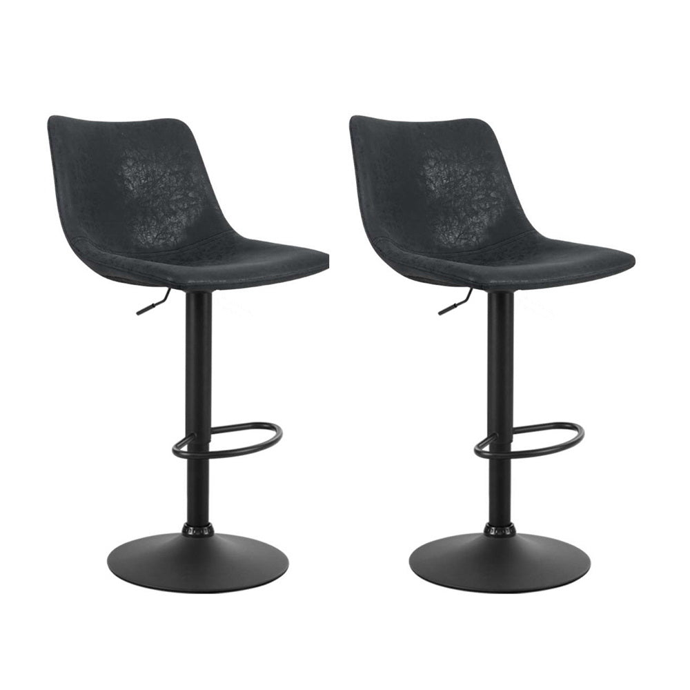 Kitchen Bar Stools Gas Lift Stool Chairs Swivel Barstools Vintage Leather