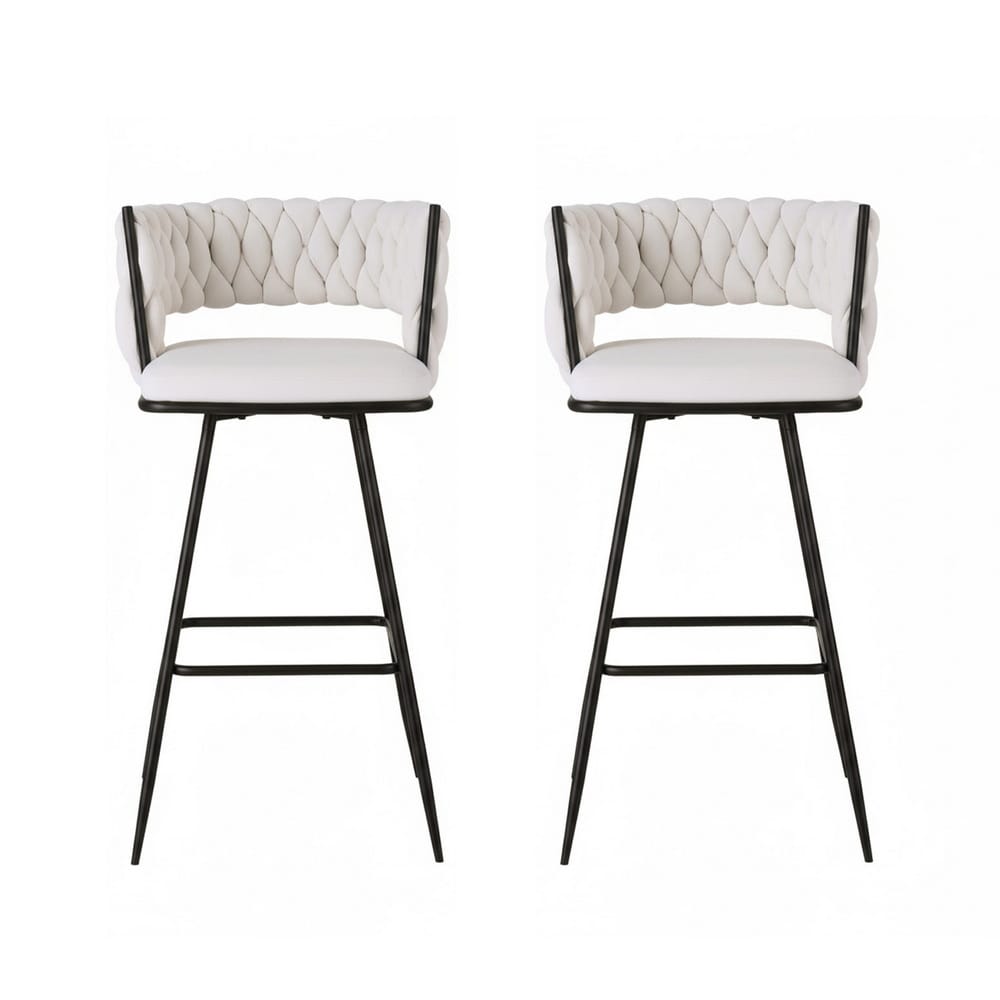Velvet Bar Stools With Cushioning 51x51x95cm