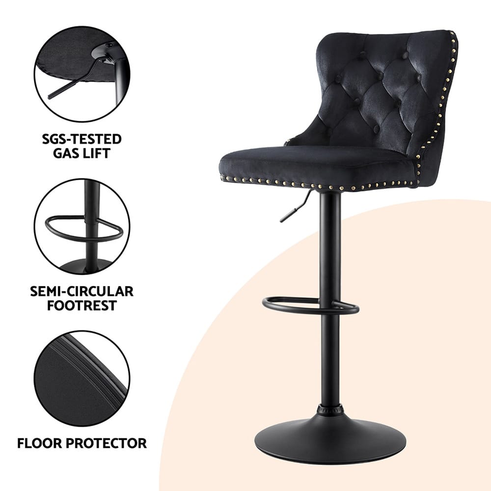 Black stool 47x41x95cm, view 7