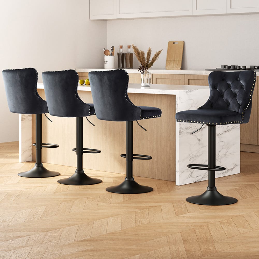 Black stool 47x41x95cm