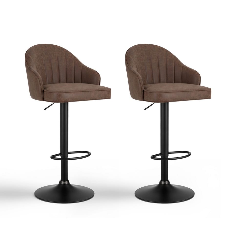 Brown chair 55x50x87cm, side view