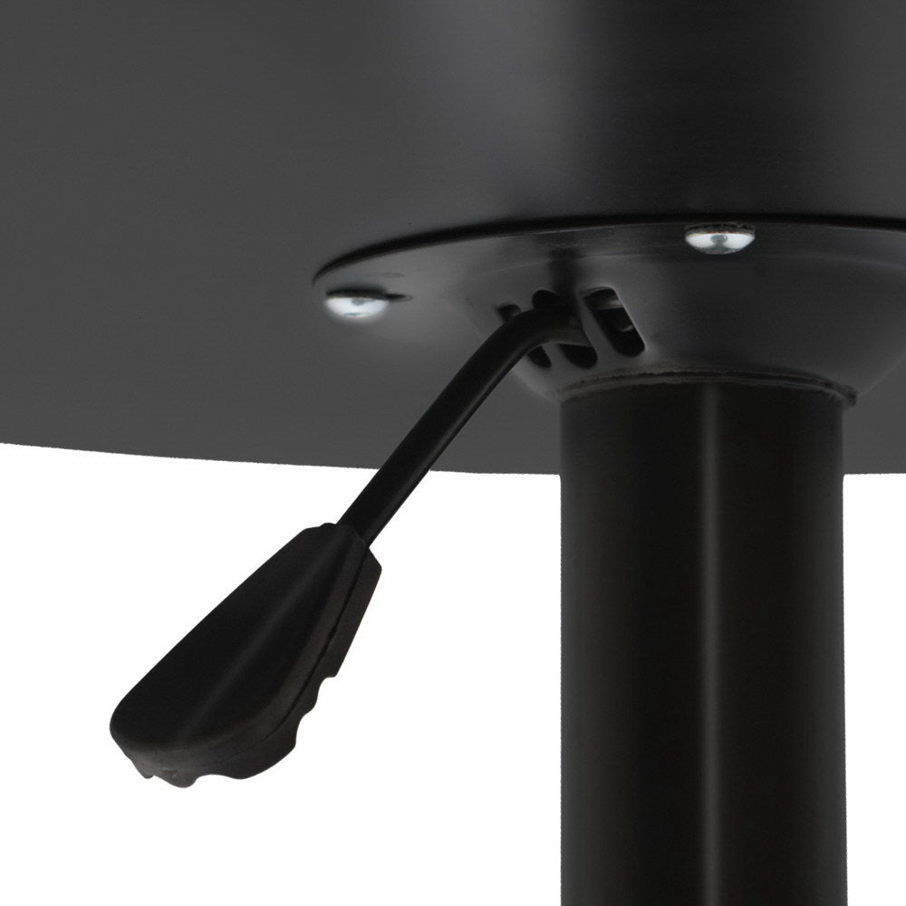 Bar Table Gas Lift Round Black