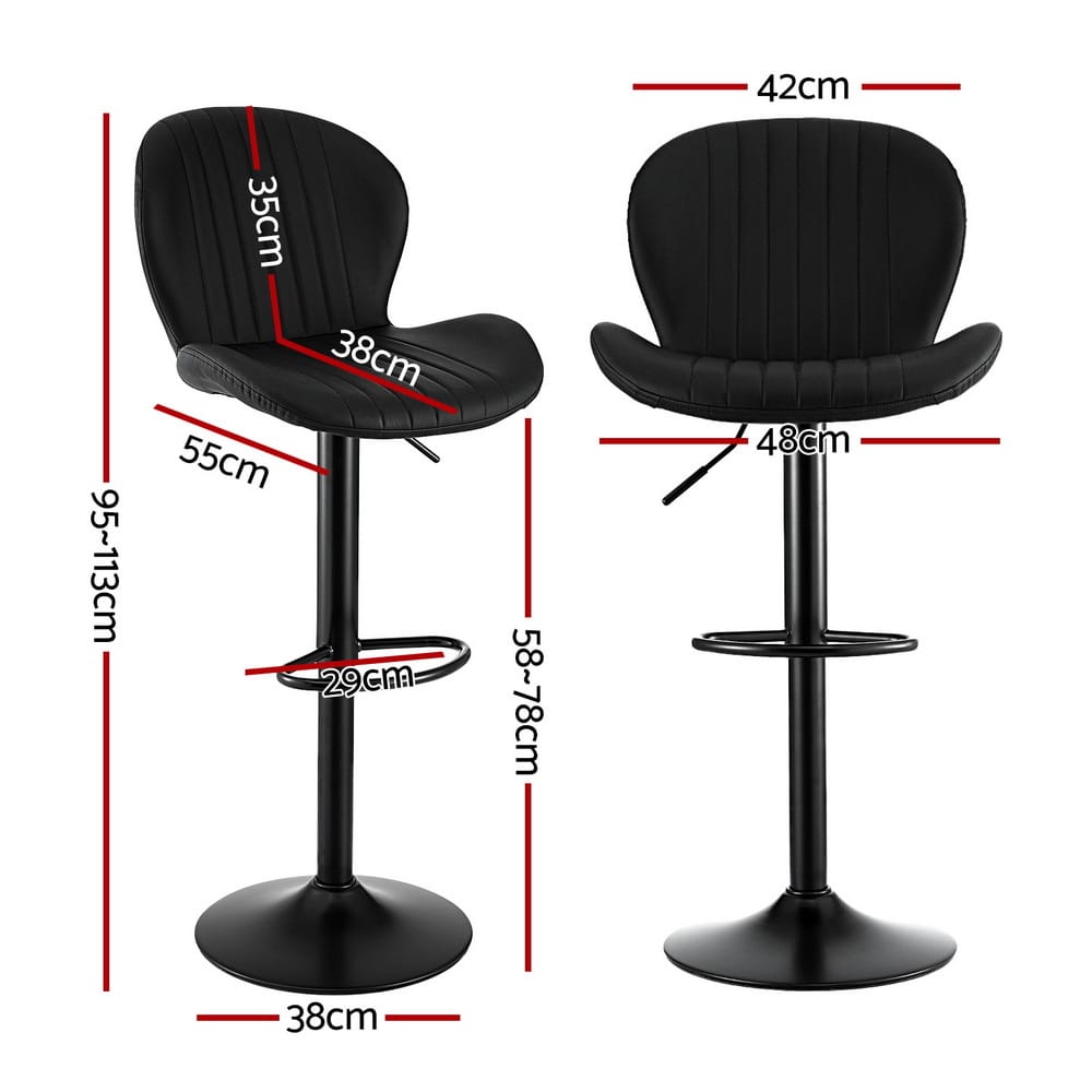 Black chair king, rear view