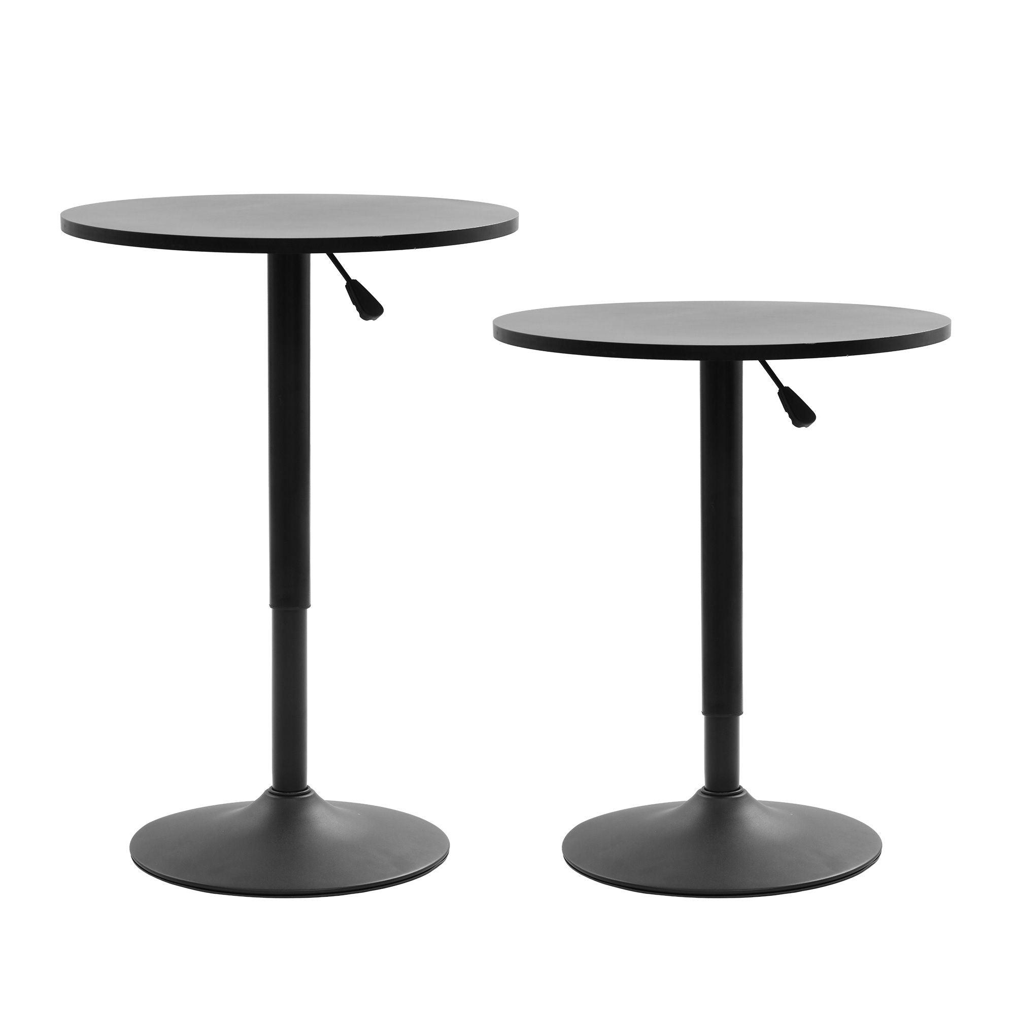 Bar Stools Table Set 3 Piece Black Cafe | Simpledeals