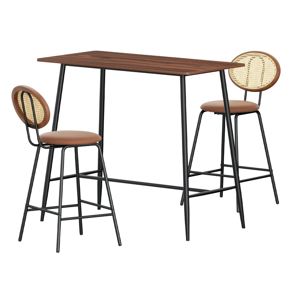 Table & Bar Stools - Bar Table Stools Set Dining Desk Industrial Kitchen Chairs Cafe Pub