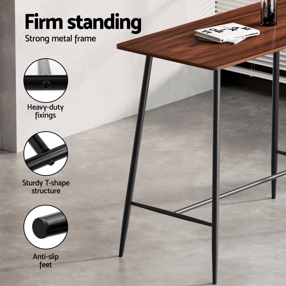 Bar Table Stools Set Dining Desk Industrial Kitchen Chairs Cafe Pub