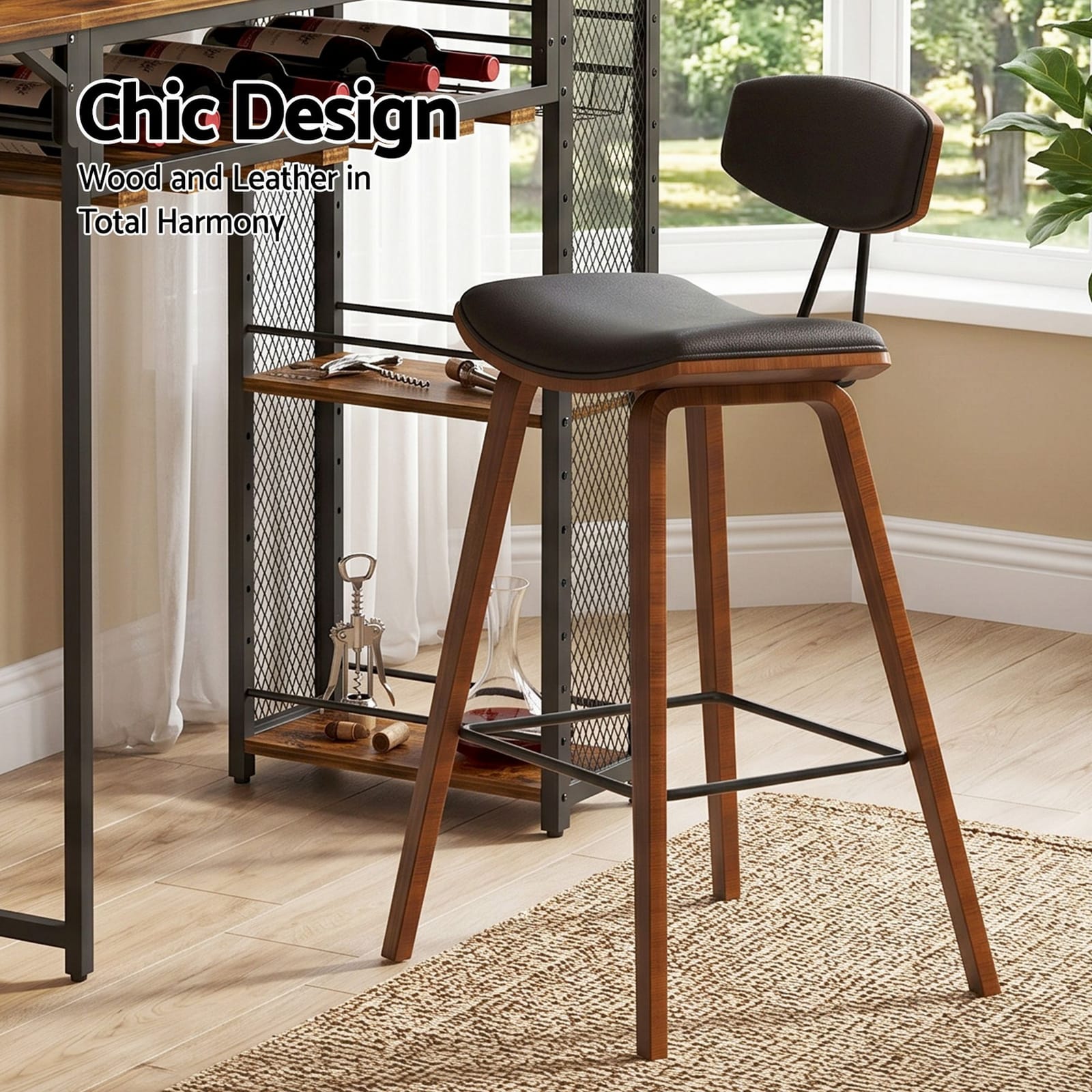 Bar Table Set Solid Wood 140x40x92cm