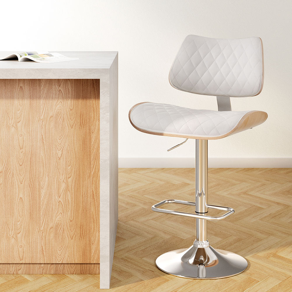 Bar Stools Kitchen Dining Chairs Gas Lift Stool Wooden Leather