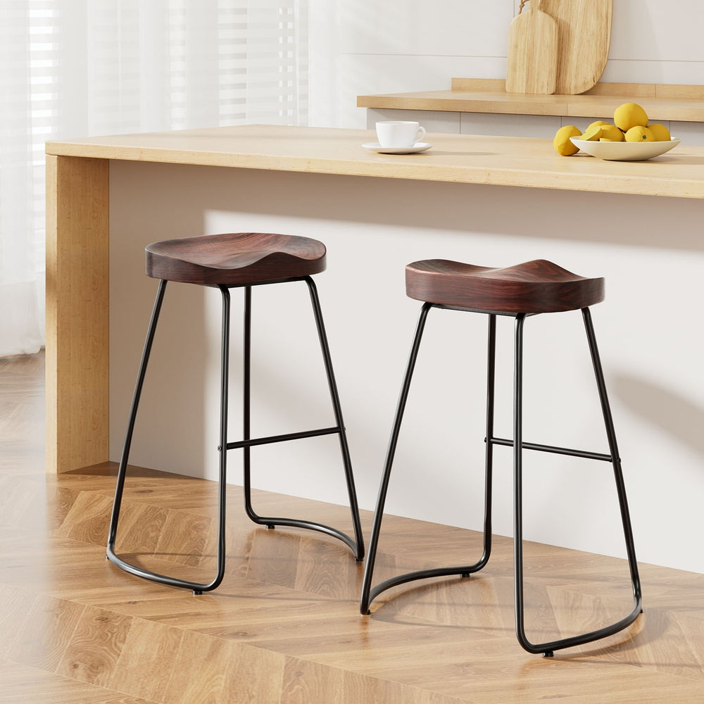 2x Bar Stools Tractor Seat 65cm