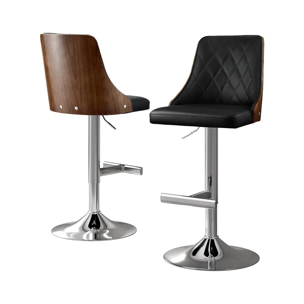 Black stool 46x42.5x95cm, side view