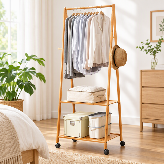 Clothes Rack Coat Stand 165X59Cm Hanger Wheels