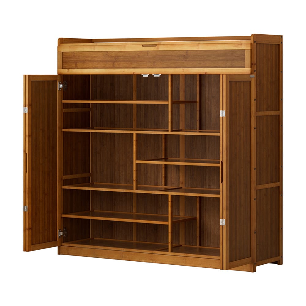 Shoe Rack Cabinet 30 Pairs Storage 117x33x115cm
